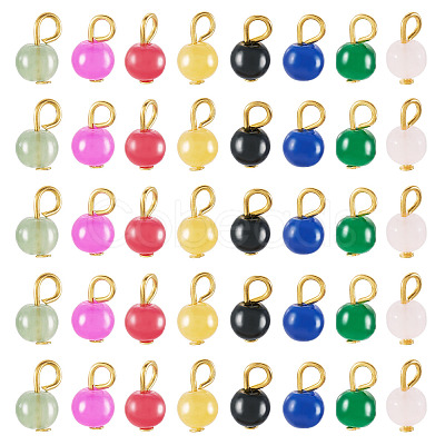 Glass Round Pendants PALLOY-TADJ00001-01-1