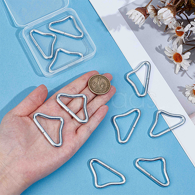10Pcs Iron Adjuster Triangle Buckles IFIN-GF0001-62-1
