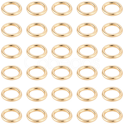 200Pcs 304 Stainless Steel Round Rings STAS-BBC0010-21B-1
