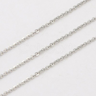 Tarnish Resistant 304 Stainless Steel Cable Chains CHS-K001-94-1
