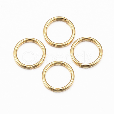 304 Stainless Steel Open Jump Rings X-STAS-H396-A-01G-1