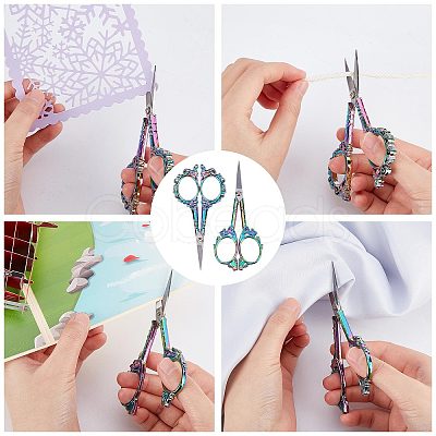 SUNNYCLUE Stainless Steel Manicure Scissors TOOL-SC0001-43-1