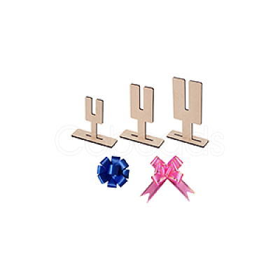 3 Sizes Wooden Bow Maker Sets AJEW-WH0270-346-1