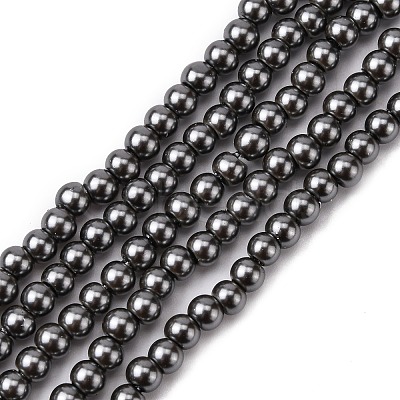 Eco-Friendly Glass Pearl Beads HY-J002-4mm-HX088-1