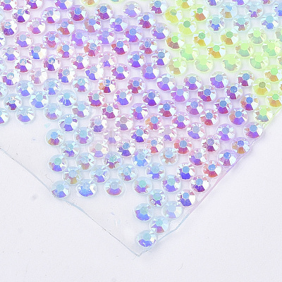 Glitter Hotfix Resin Rhinestone RB-T012-10-1