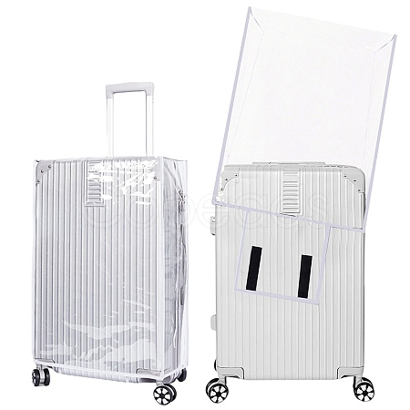 Transparent PVC Luggage Cover AJEW-WH20080-52K-1