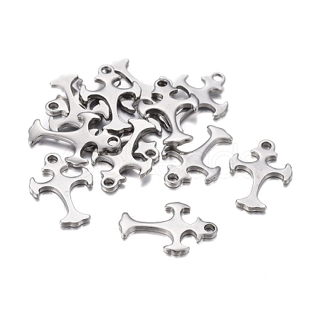 Non-Tarnish 201 Stainless Steel Charms STAS-F255-019P-1