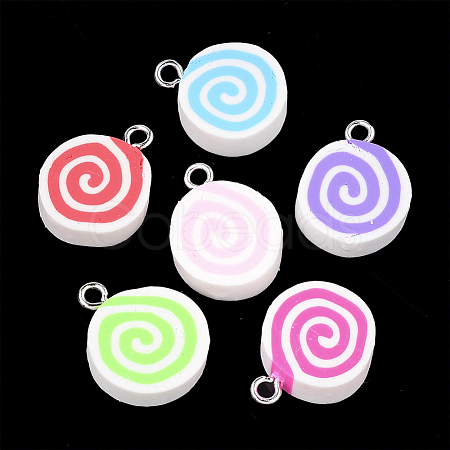 Handmade Polymer Clay Pendants CLAY-T013-14-1