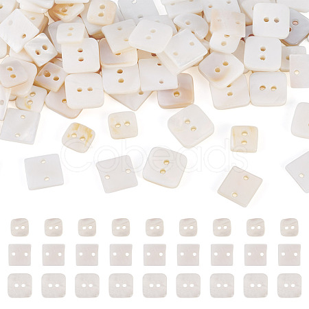 90Pcs 3 Styles Freshwater Shell Buttons BUTT-TA0001-41-1