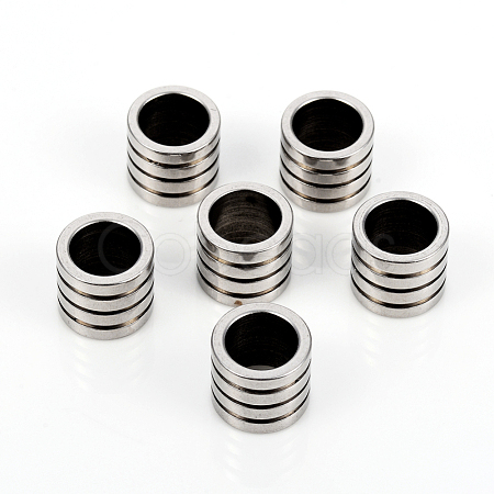 Non-Tarnish 201 Stainless Steel European Beads STAS-I149-33A-1
