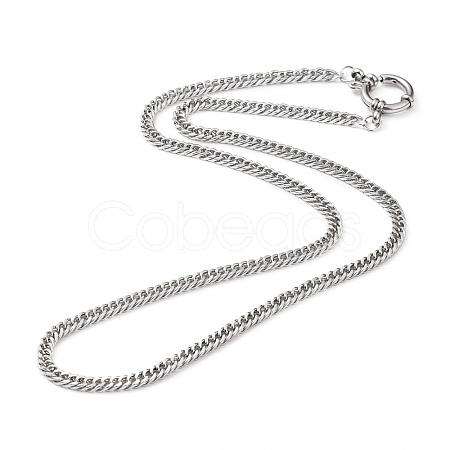 Non-Tarnish 304 Stainless Steel Diamond Cut Chunky Curb Chains NJEW-JN03213-02-1
