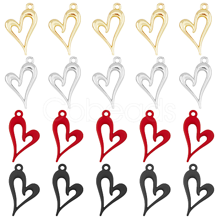 32Pcs 4 Colors Alloy Penants FIND-FH0008-23-1