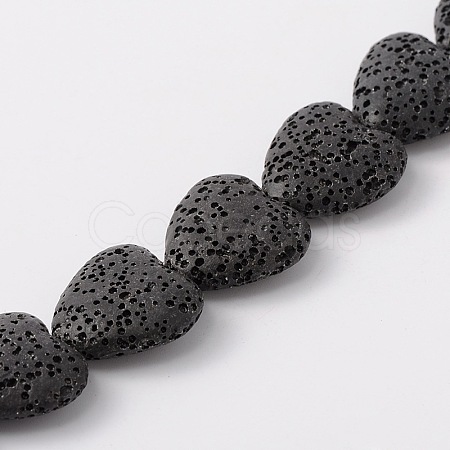 Synthetic Lava Rock Bead Strands G-N0114-18-1