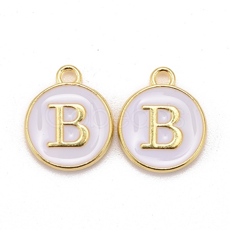 Golden Plated Alloy Charms X-ENAM-S118-01B-1