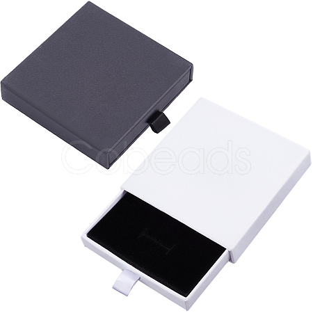 2Pcs 2 Colors Paper Drawer Boxes CON-BBC0001-03-1