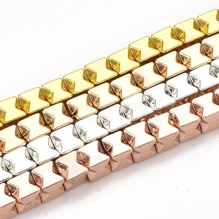 Electroplate Non-magnetic Synthetic Hematite Beads Strands G-T114-36-1