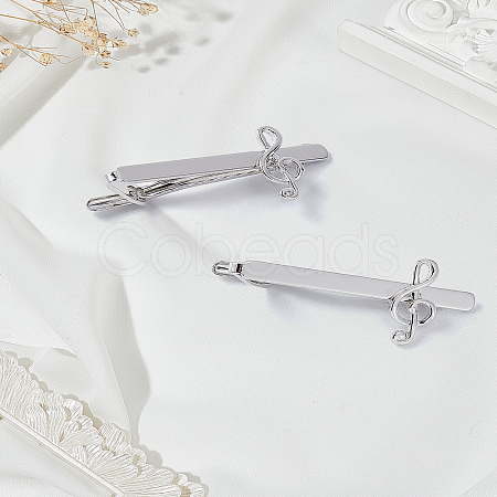 2Pcs Brass Tie Clips AJEW-LP0010-95-1