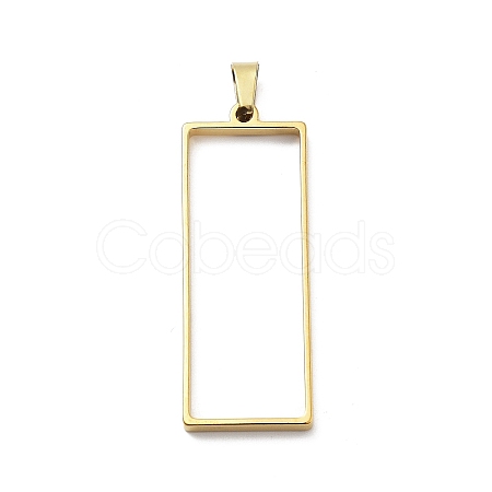 304 Stainless Steel Open Back Bezel Pendants STAS-Z091-05G-02-1