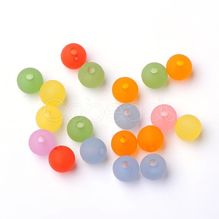 Round Transparent Acrylic Beads PL582M-1