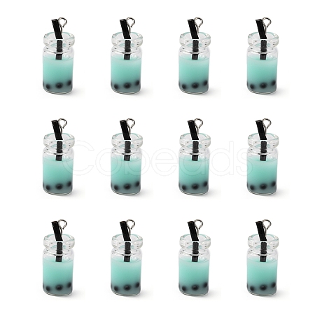 Glass Bottle Pendants X-CRES-N017-03D-1