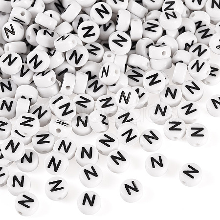 500Pcs Acrylic Beads SACR-TA0001-55N-1