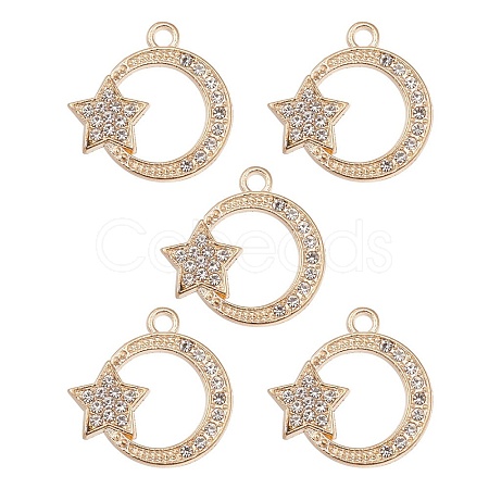 Alloy Rhinestones Pendants FIND-YW0002-01-1