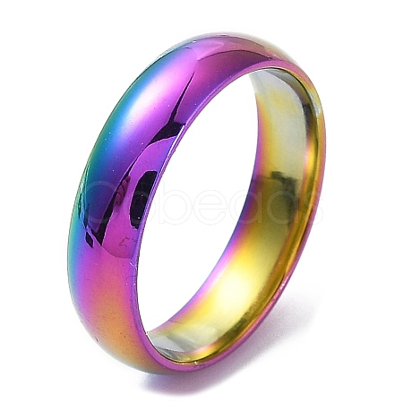 Ion Plating(IP) 304 Stainless Steel Flat Plain Band Rings STAS-I160-B-20mm-M-1