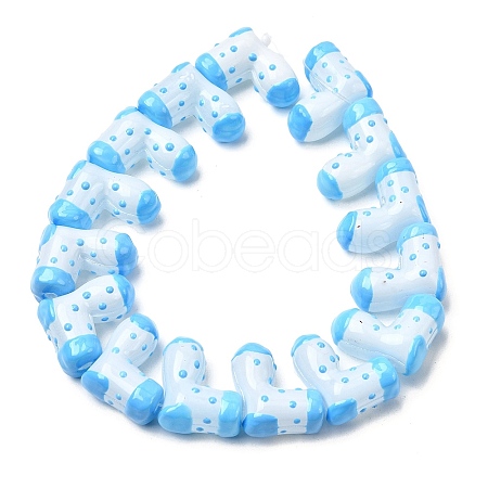 Handmade Glass Enamel Beads GLAA-K070-04D-1
