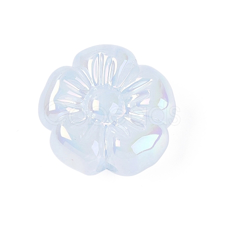 UV Plating Opaque Acrylic Beads OACR-N161-08B-1