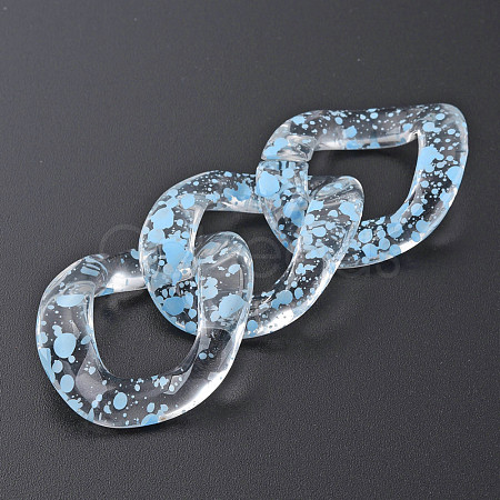 Transparent Acrylic Linking Rings OACR-N009-015A-B10-1