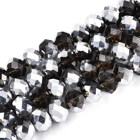 Electroplate Glass Beads Strands GR8MMY-01S-1
