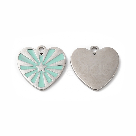 316L Surgical Stainless Steel Charms STAS-H213-24P-1
