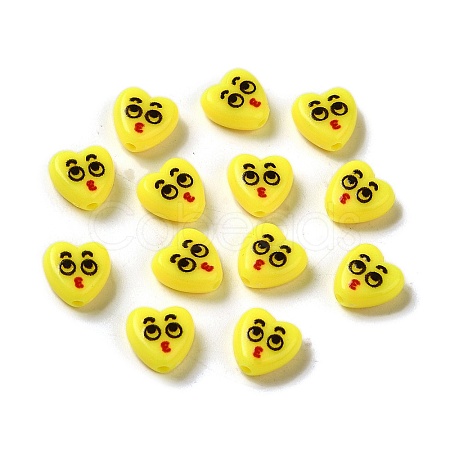 Opaque Acrylic Beads MACR-S377-01B-1