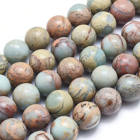 Natural Aqua Terra Jasper Beads Strands G-N0128-48F-4mm-1