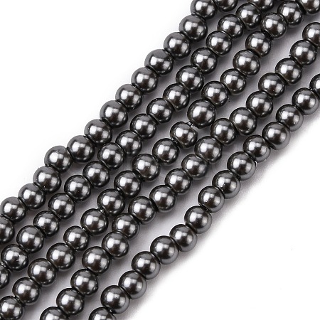 Eco-Friendly Glass Pearl Beads HY-J002-4mm-HX088-1