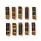 Natural Tiger Eye Pendants, Cuboid Charms, 24.5~25x6.5~7x6.5~7mm, Hole: 1.5mm