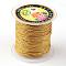 Round Metallic Thread, Embroidery Thread, 6-Ply, Gold, 0.6mm, about 87.48 yards(80m)/roll