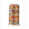 Segment Dyed Round Polyester Sewing Thread, for Hand & Machine Sewing, Tassel Embroidery, Colorful, 12-Ply, 0.8mm, about 300m/roll