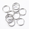 Tarnish Resistant 304 Stainless Steel Split Rings, Double Loops Jump Rings, Stainless Steel Color, 14x2mm, Inner Diameter: 12mm