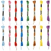 6Bundles Polyester Embroidery Floss OCOR-YW0001-25D-2