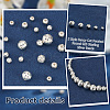 20Pcs 5 Style Fancy Cut Faceted Round 925 Sterling Silver Beads STER-PH0001-69-4