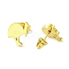 Cute Little Animal Theme 304 Stainless Steel Stud Earrings EJEW-B041-04A-G-2