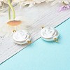 Eco-Friendly ABS Plastic Imitation Pearl Beads Link PALLOY-JF00825-2