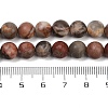 Natural Dendritic Jasper Beads Strands G-F591-24-8mm-5