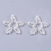 Plating Acrylic Woven Beads PACR-R247-02C-1