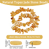 Beebeecraft 1 Strand Natural Topaz Jade Stone Beads Strands G-BBC0001-20-2