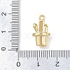Brass Micro Pave Clear Cubic Zirconia Pendants LS-KK-G545-17G-3