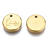 316 Surgical Stainless Steel Charms STAS-S116-418L-G-3