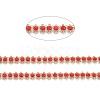 Brass Handmade Faceted Glass Beaded Chains CHC-F012-04A-2