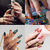 Stainless Steel DIY Nail Art Templates MRMJ-WH0092-014-7